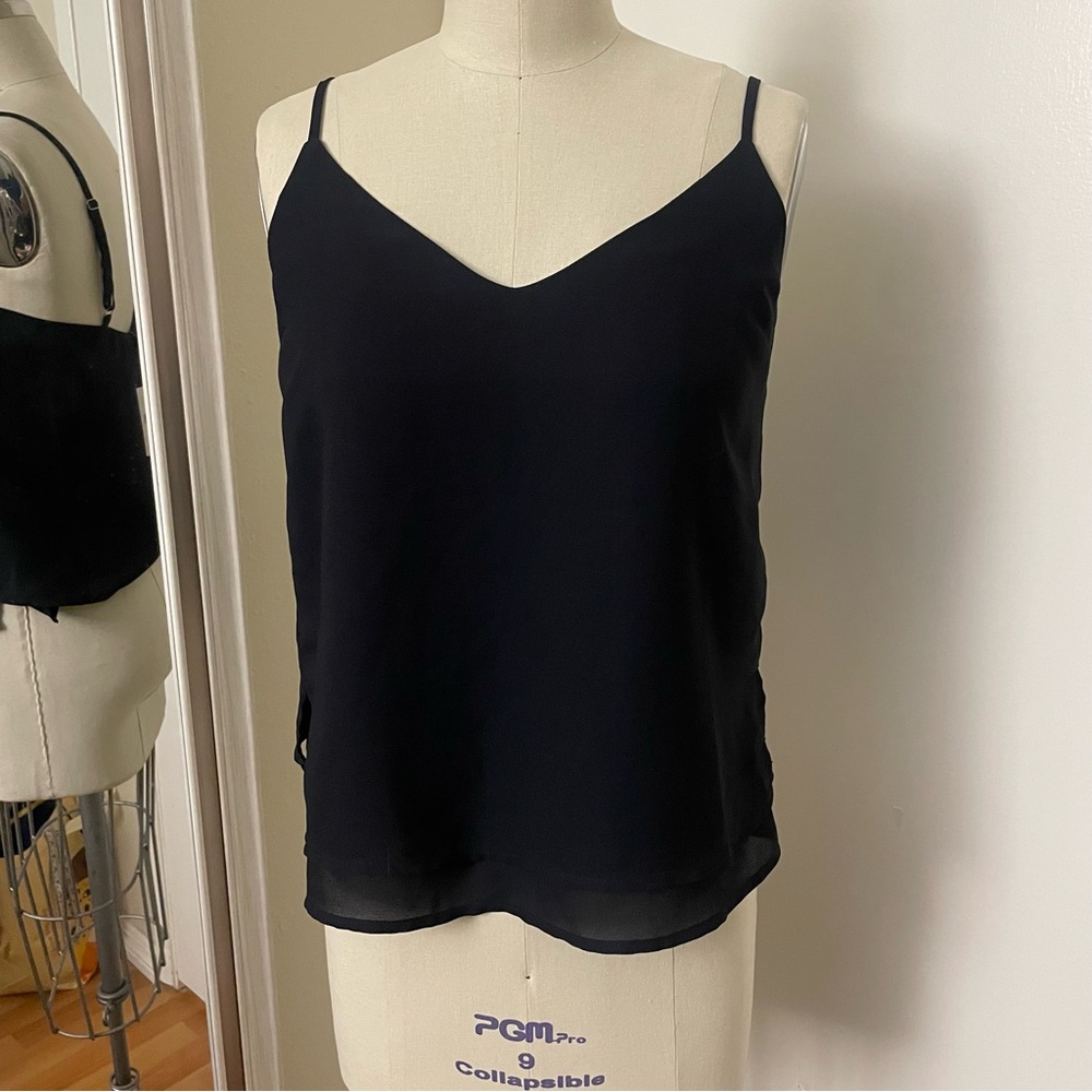 NWT new with tags Forever 21 Black silky cami top in size S